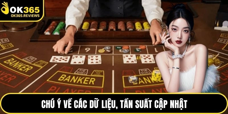 Chú ý về các dữ liệu, tần suất cập nhật